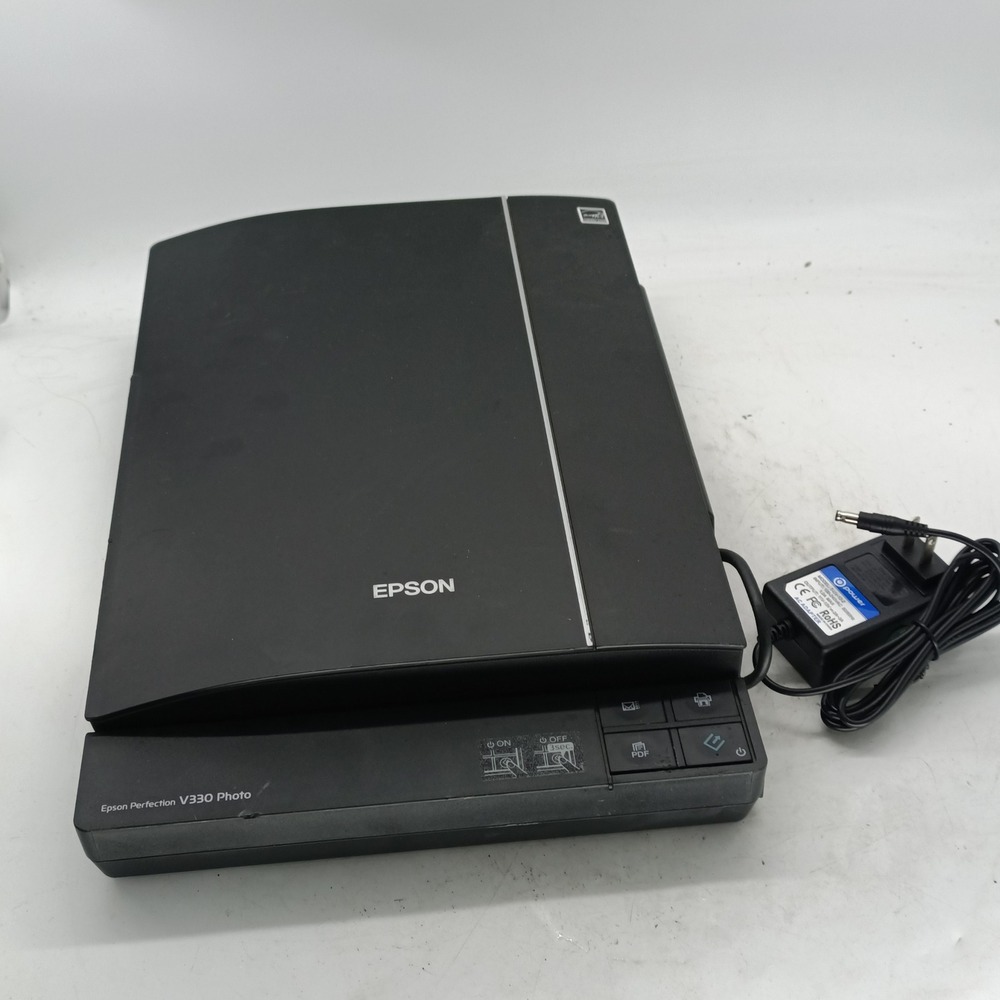 Epson Perfection V330 Photo Flatbed Color Scanner J232D Tested Working Black
